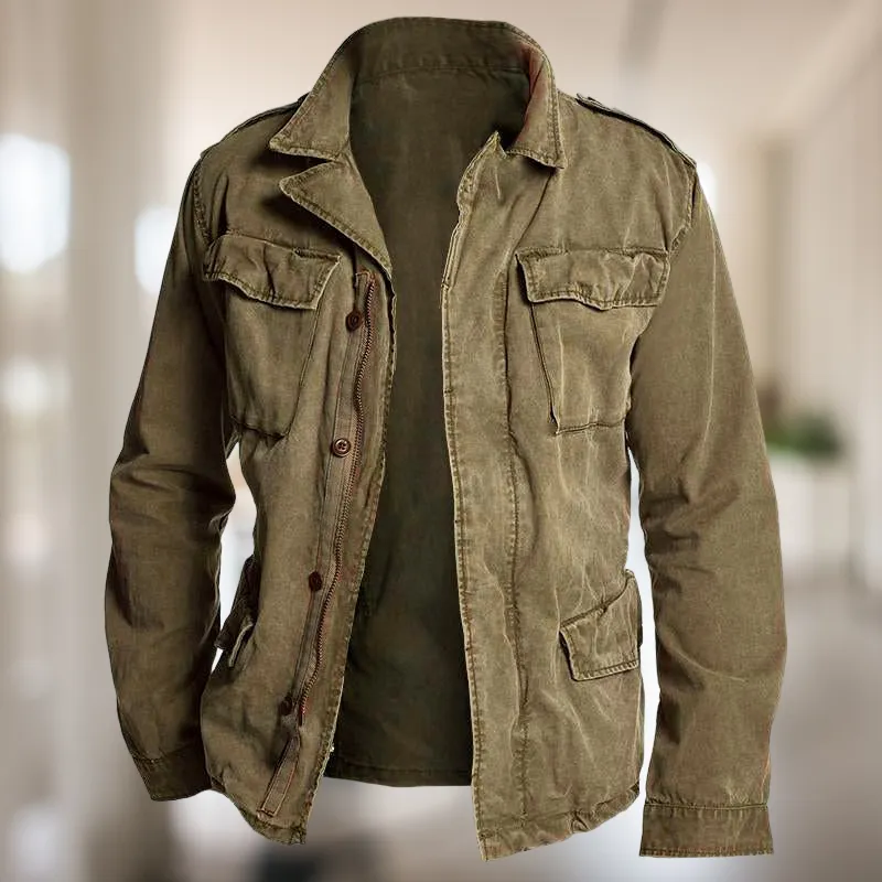 Nate - Men's Vintage Casual Workwear Field Jacket