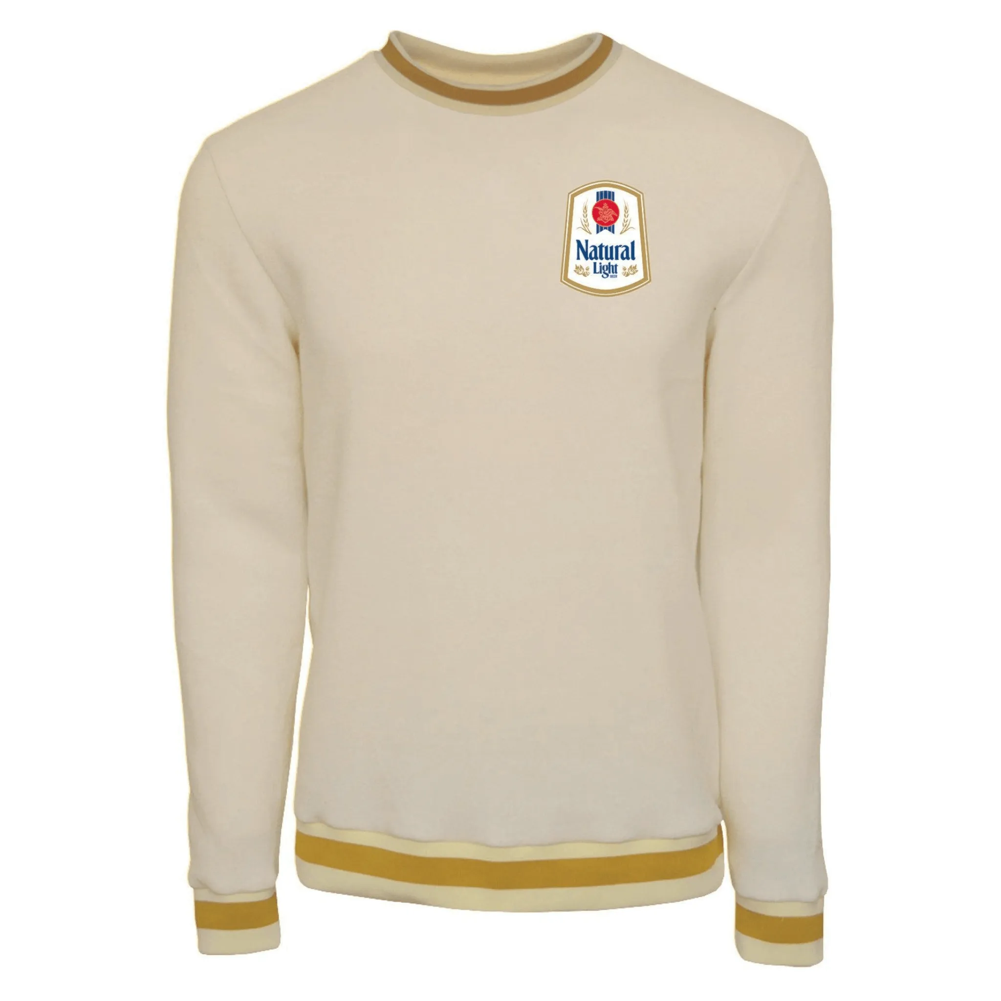 Natural Light Vintage Gold Cuff Crew Sweatshirt