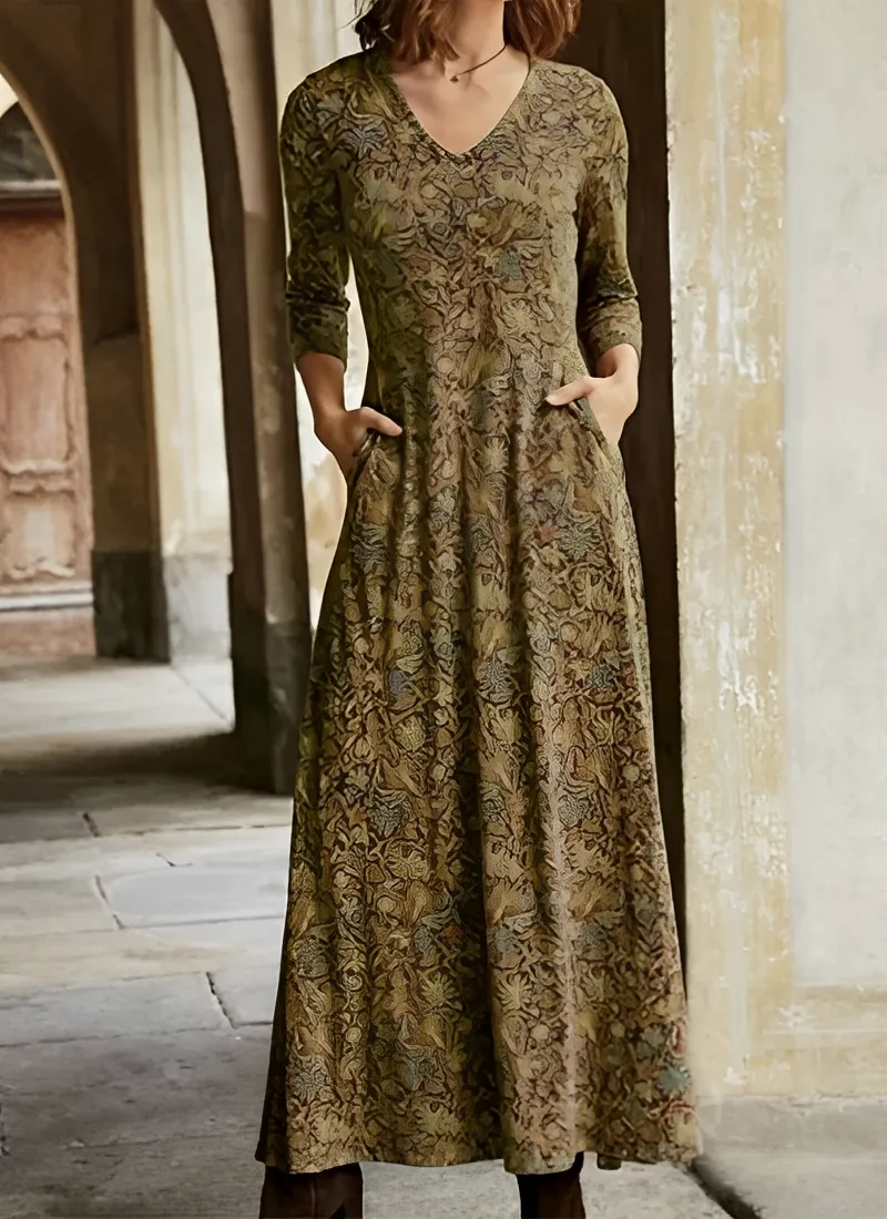 Nesta | Long Vintage Dress