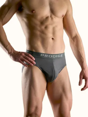 NEW PRODIGE Men's Combed Cotton Classic Briefs (6 Pack), Grey, Sz M, Retails $61