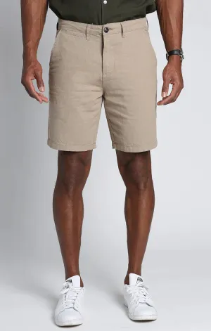 New with tags! Men's Jach's New York Tan Flat Front Chino Shorts, Sz 42 Waist! Retails $99 