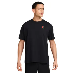 NikeCourt Men's Max90 Short-Sleeve Black Tennis Top
