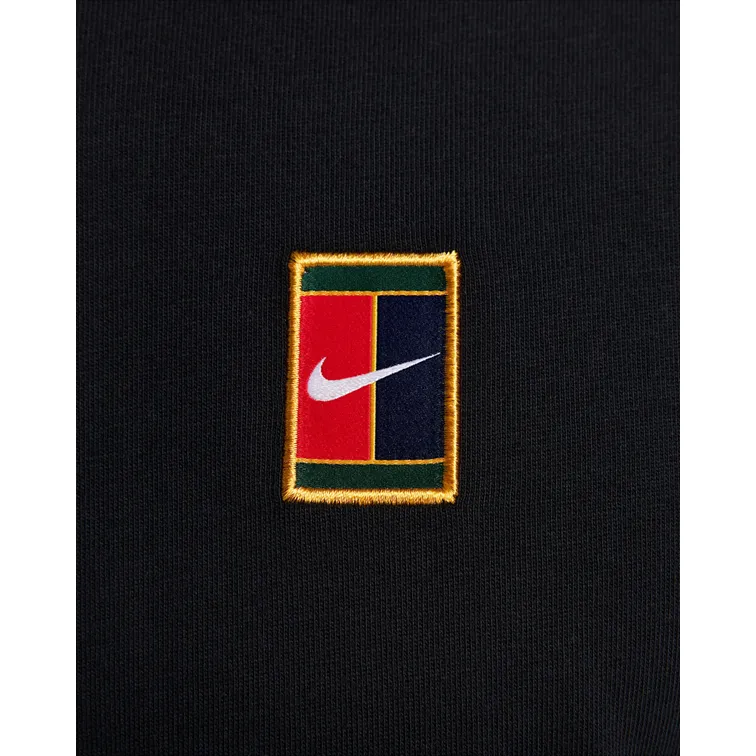 NikeCourt Men's Max90 Short-Sleeve Black Tennis Top