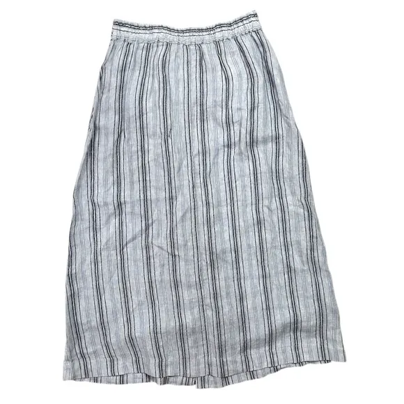 NWT Faherty La Jolla Skirt In Day Lily Stripe Blue size Small