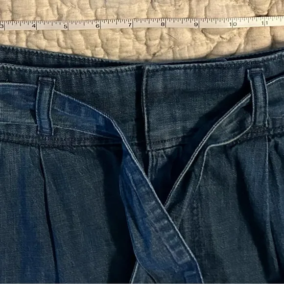 NWT Lauren Ralph Lauren Blue Denim Midi Skirt