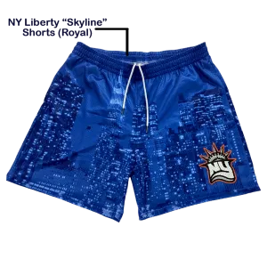 NY Liberty "Skyline" Shorts (Royal)