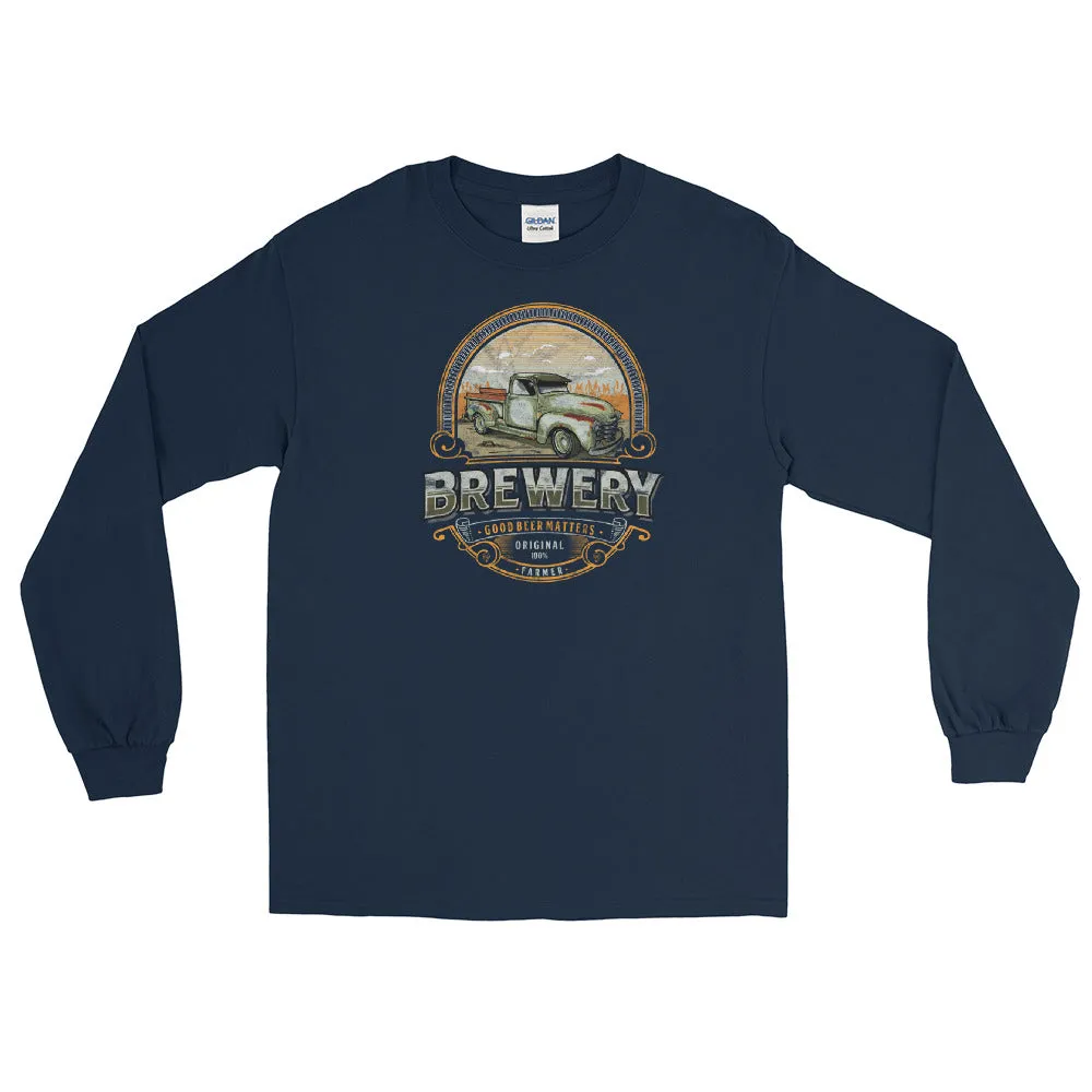 Old truck brewery Men’s Long Sleeve Shirt