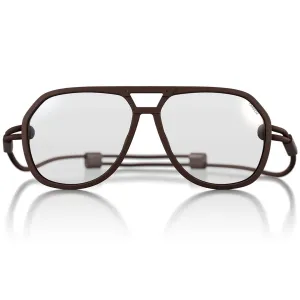 Ombraz Classics | Progressive Prescription Eyeglasses | Matte Brown