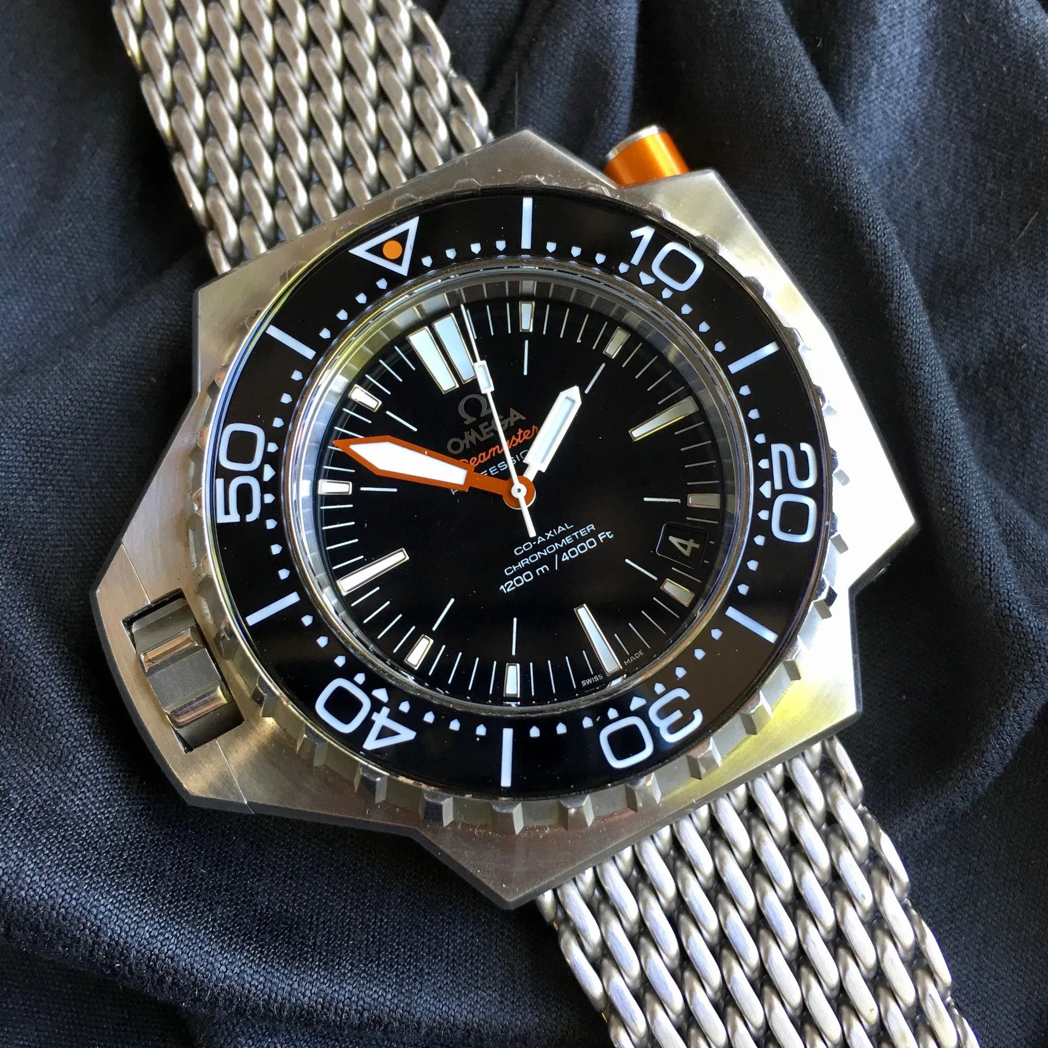 Omega Ploprof 1200M 224.30.55.21.01.001 Co-Axial Stainless Steel Caliber 8500 Wristwatch