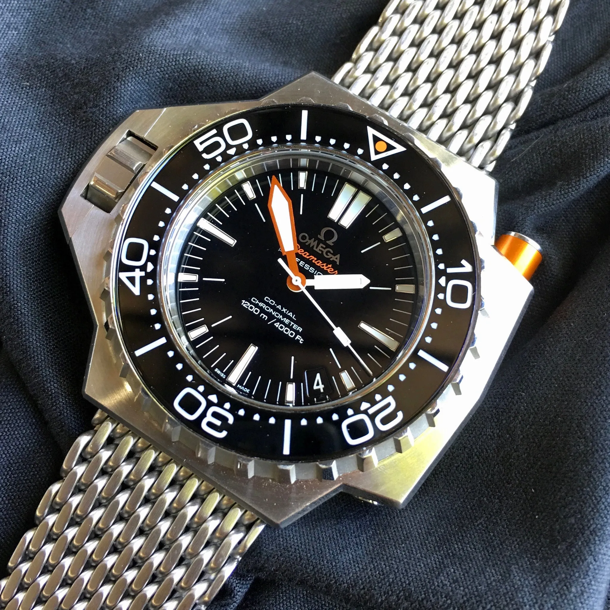 Omega Ploprof 1200M 224.30.55.21.01.001 Co-Axial Stainless Steel Caliber 8500 Wristwatch