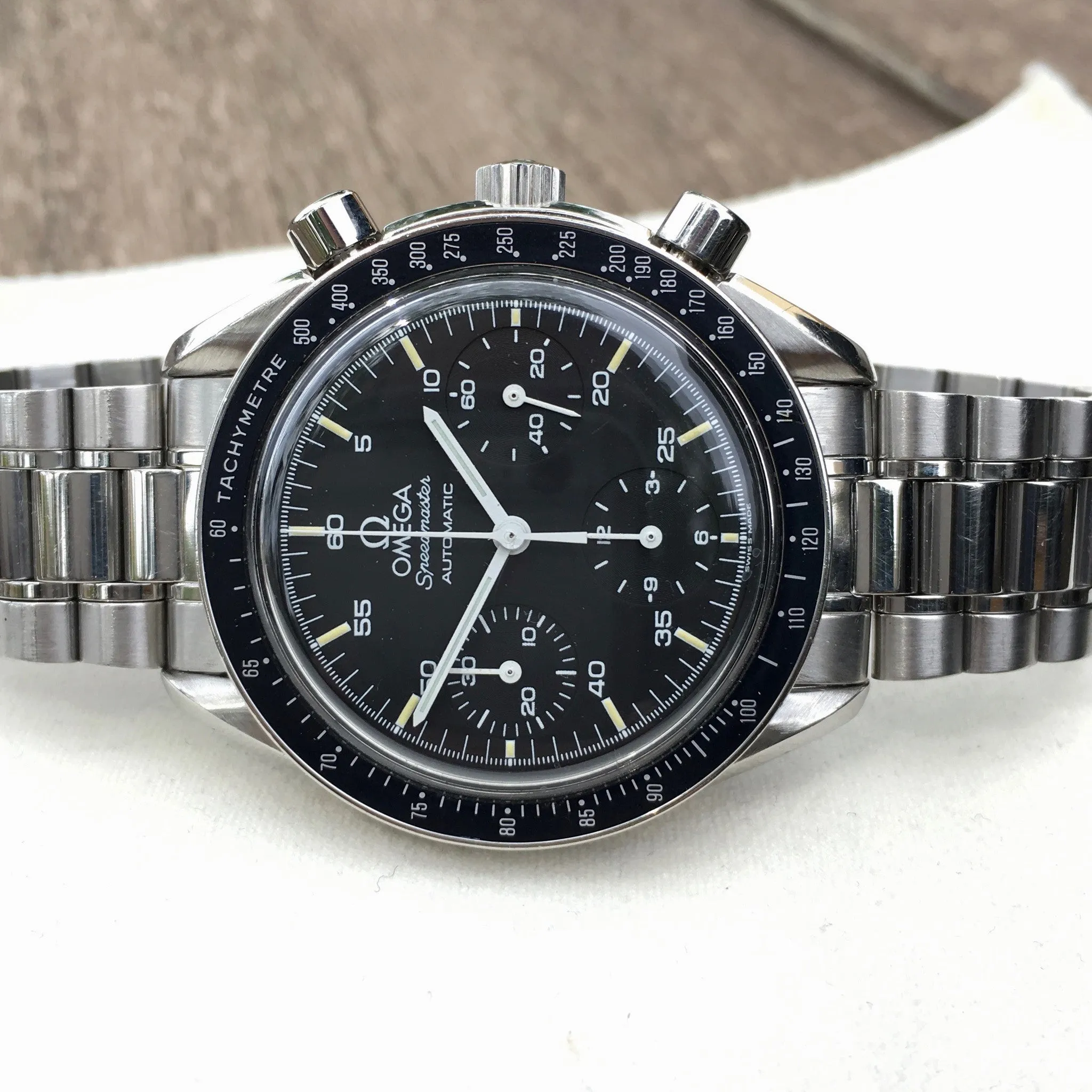 Omega Speedmaster 175.0032 Automatic Chronograph Cal. 2890 Black Dial Wristwatch