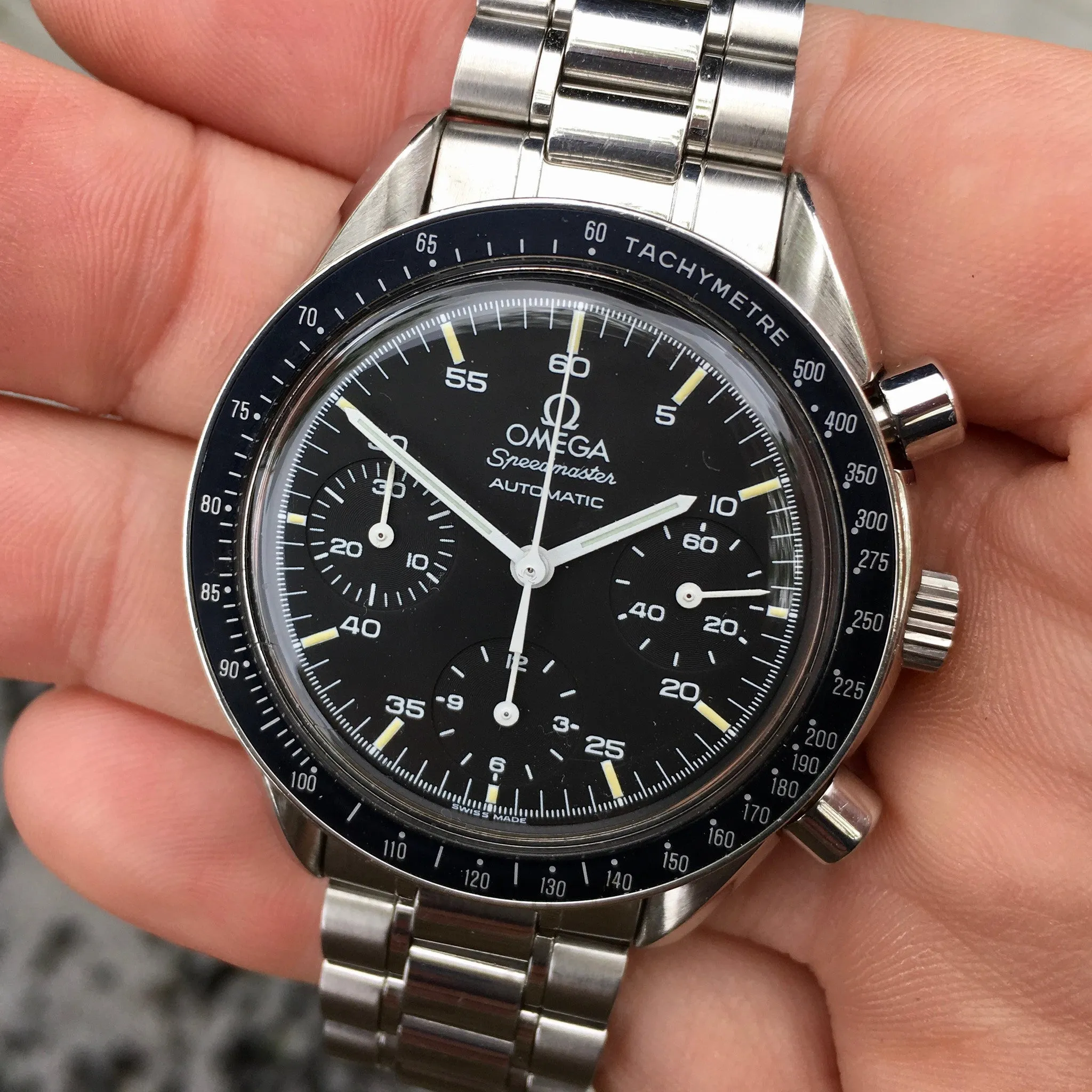 Omega Speedmaster 175.0032 Automatic Chronograph Cal. 2890 Black Dial Wristwatch