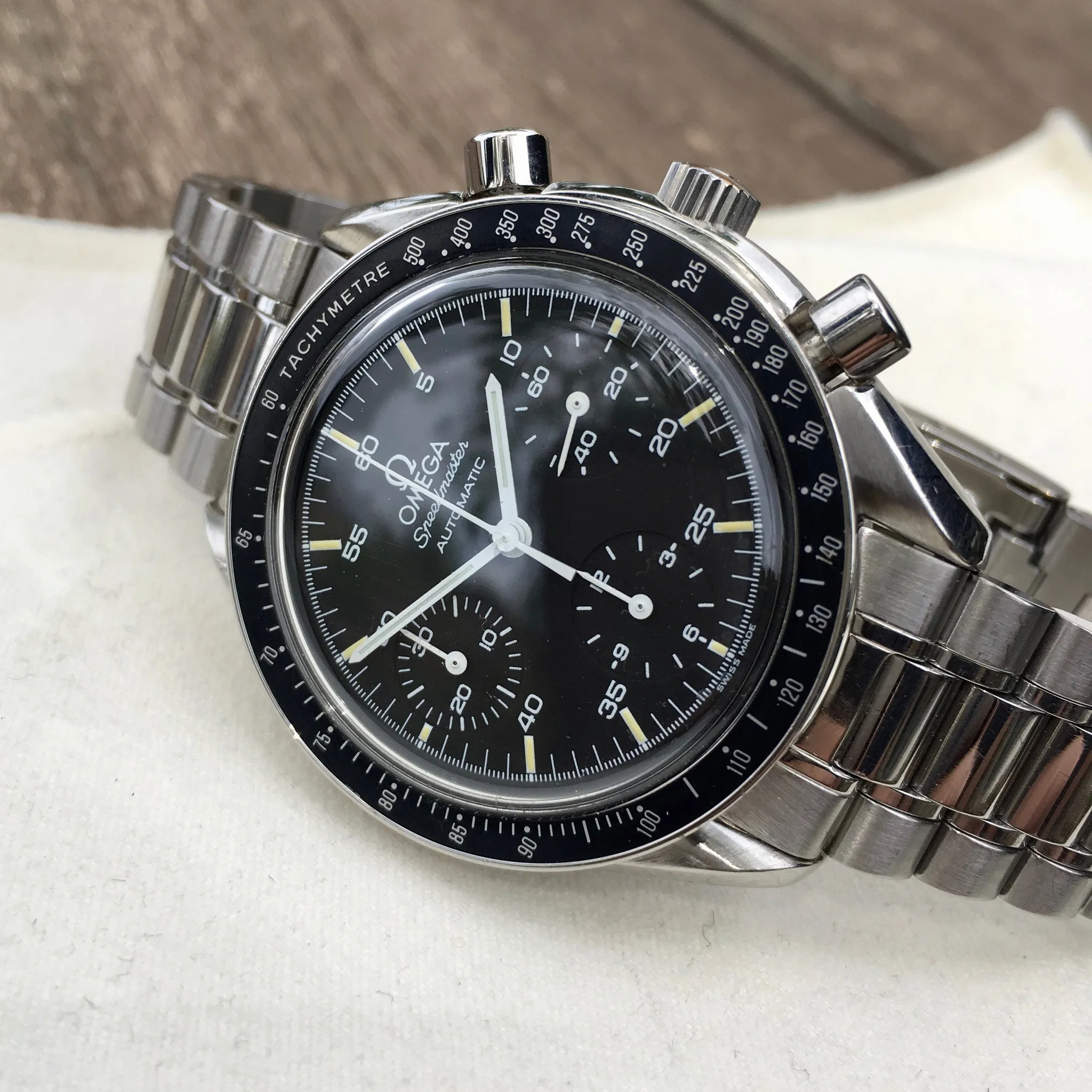 Omega Speedmaster 175.0032 Automatic Chronograph Cal. 2890 Black Dial Wristwatch