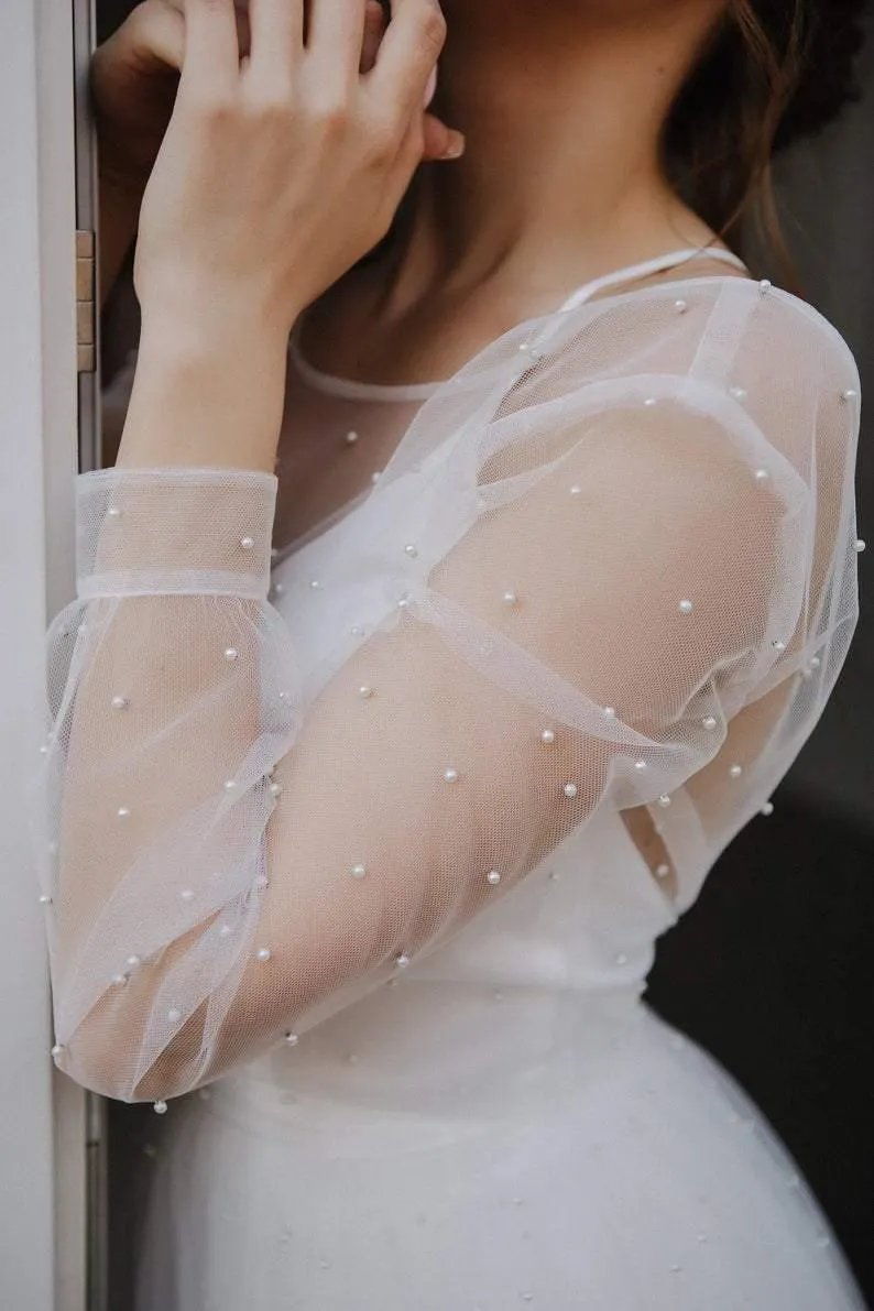 Open back Sexy Wedding Dress Ivory Tulle Wedding Dress Bohemian Dress TN214