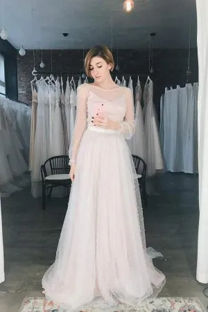 Open back Sexy Wedding Dress Ivory Tulle Wedding Dress Bohemian Dress TN214