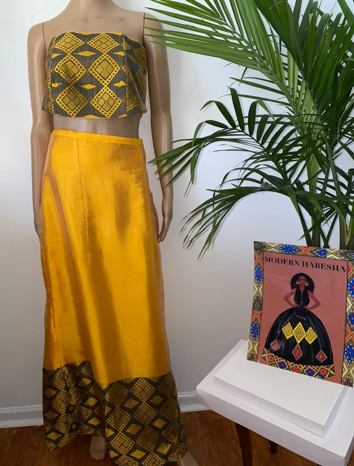 Orange Habesha Kemis