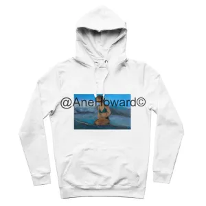 Organic Cotton Hoodie Surfer Waiting for the next Wave