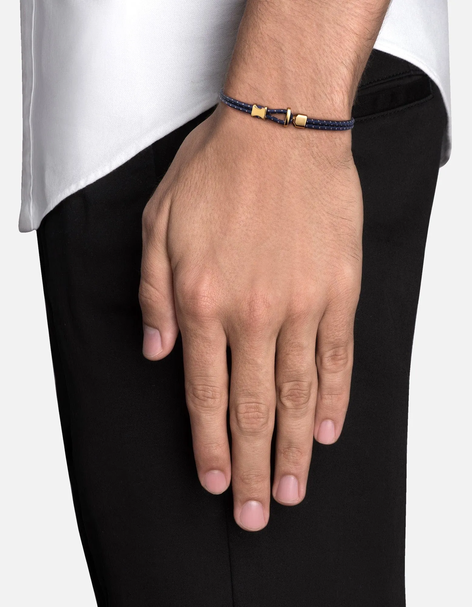 Orson Loop Bungee Rope Bracelet, Gold Vermeil