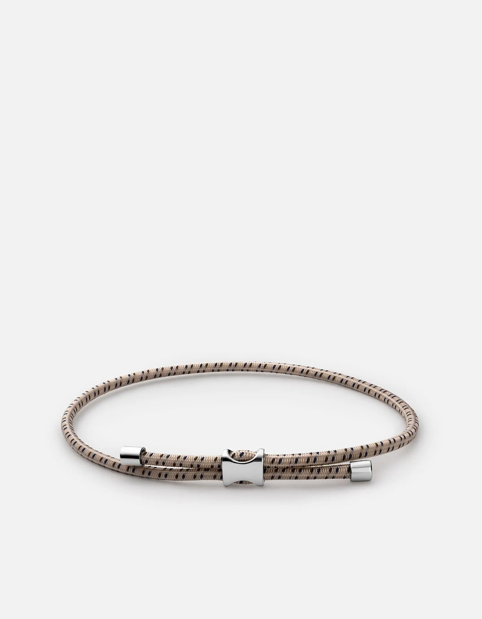 Orson Pull Bungee Rope Bracelet, Sterling Silver
