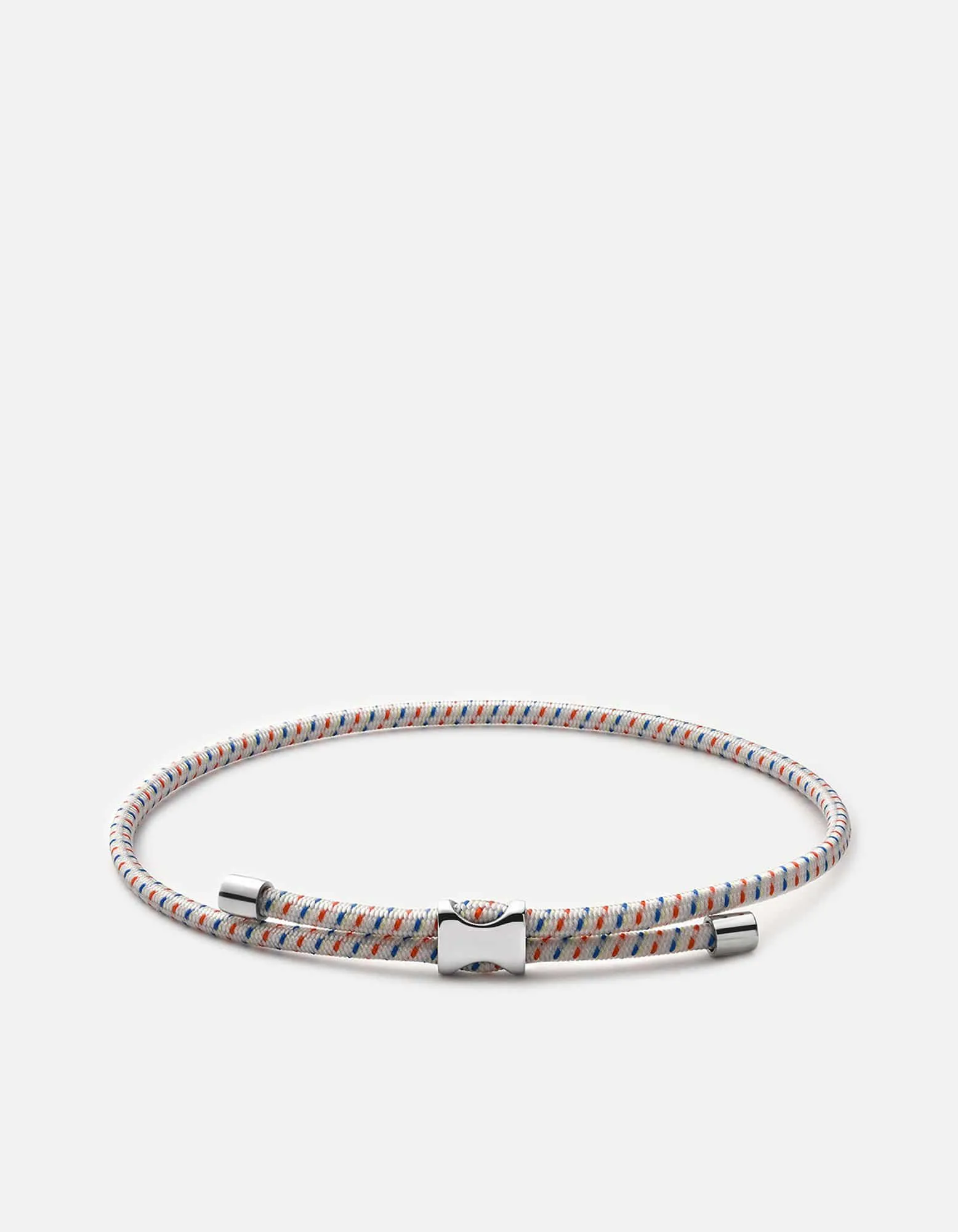 Orson Pull Bungee Rope Bracelet, Sterling Silver