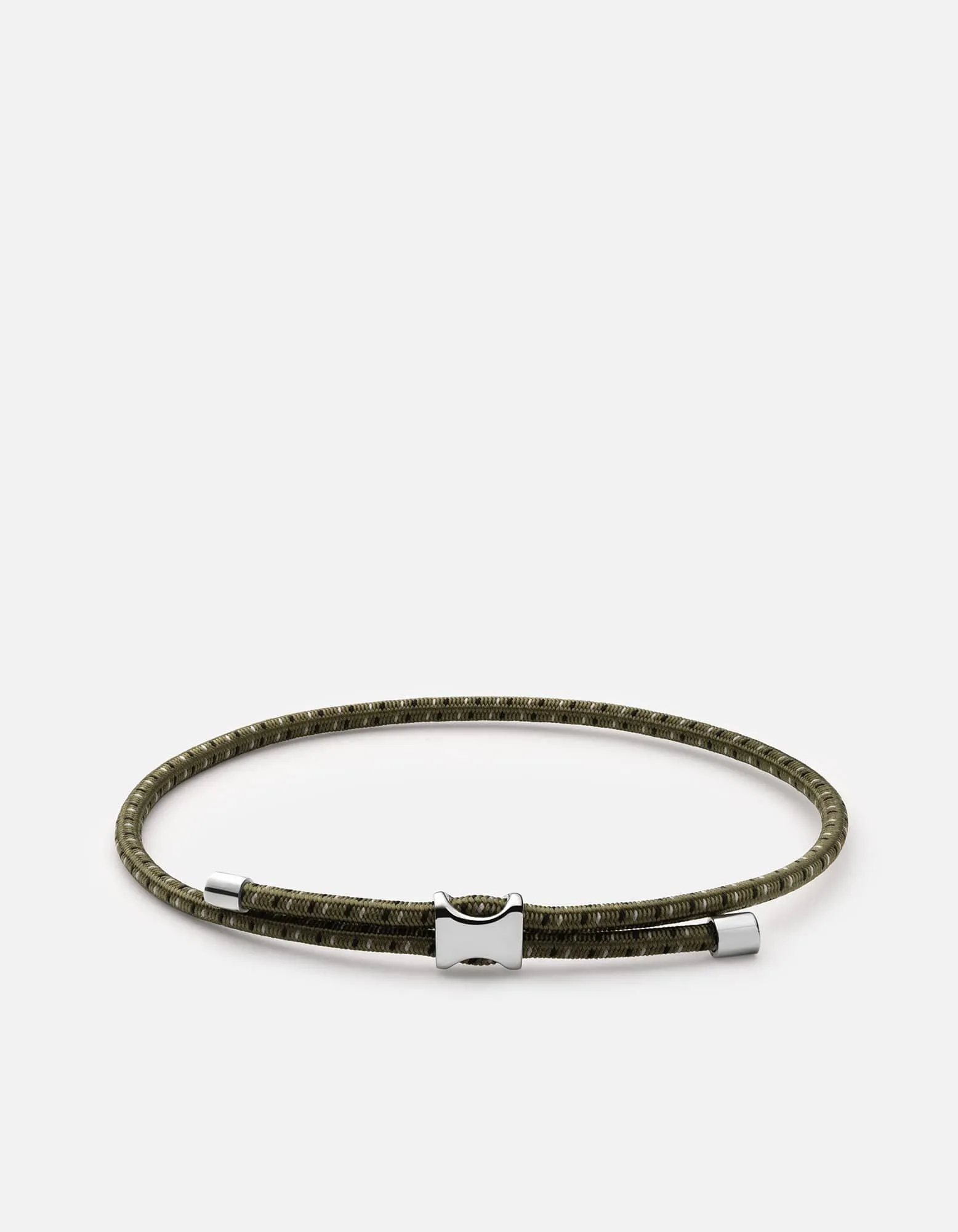 Orson Pull Bungee Rope Bracelet, Sterling Silver