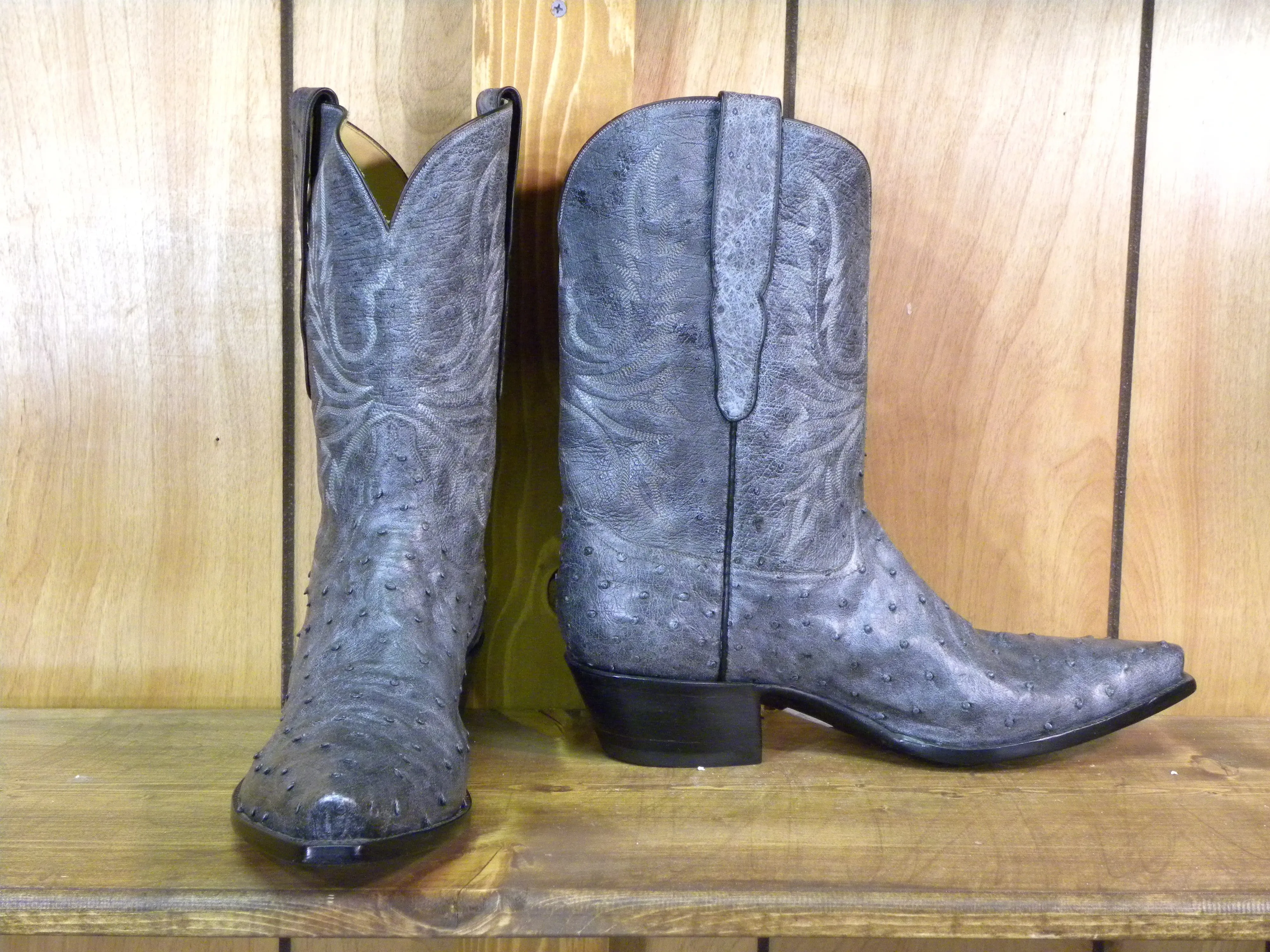 Ostrich Blue F Q   Tres Outlaws Men's Classic Boot  4303*