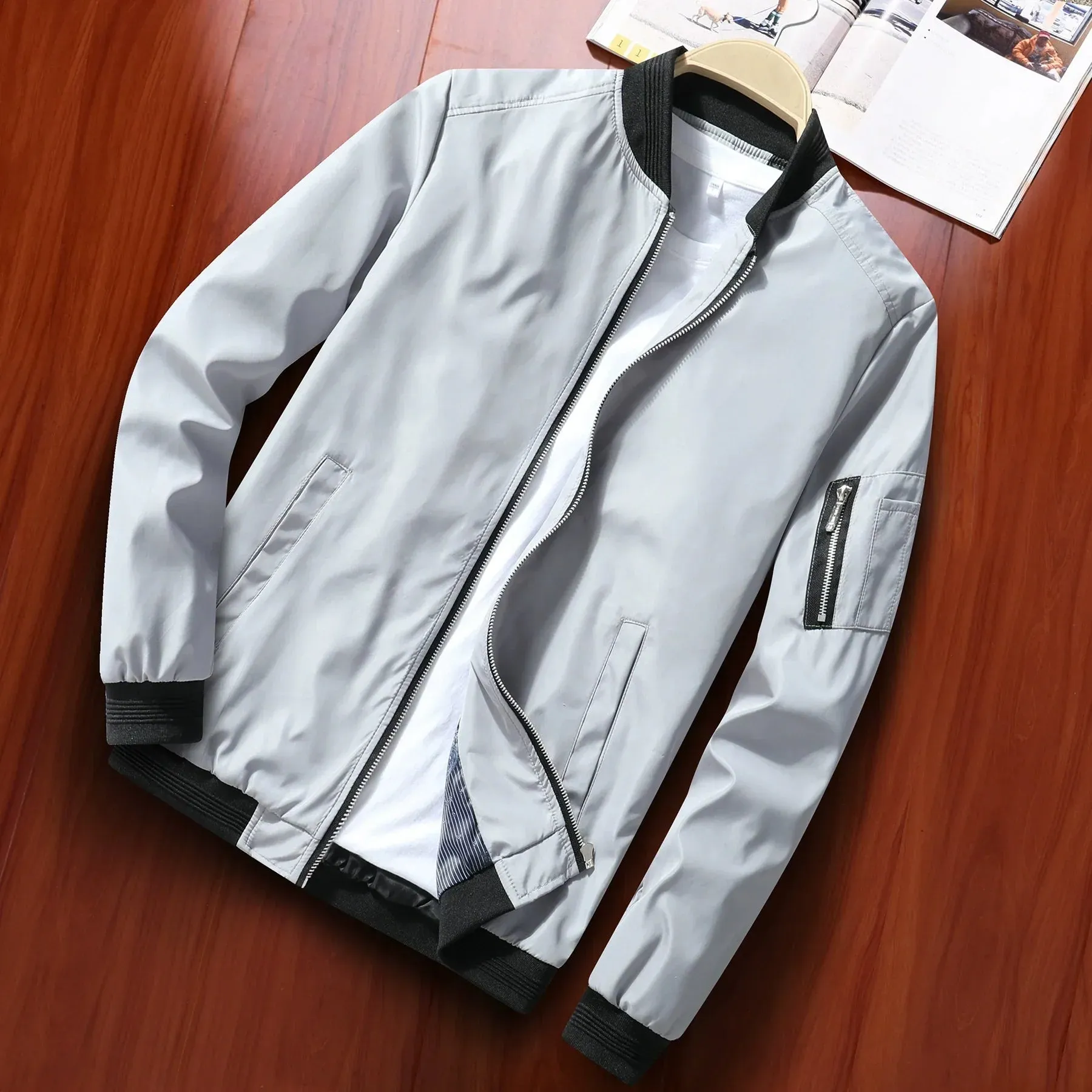 Outdoor Zephyr™ | Men's Classic Zip-Up Jacket | Lightweight, Water-Resistant Fabric & Breathable Design