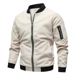 Outdoor Zephyr™ | Men's Classic Zip-Up Jacket | Lightweight, Water-Resistant Fabric & Breathable Design