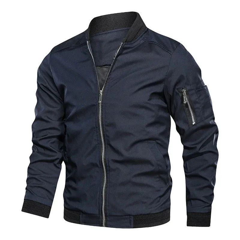 Outdoor Zephyr™ | Men's Classic Zip-Up Jacket | Lightweight, Water-Resistant Fabric & Breathable Design