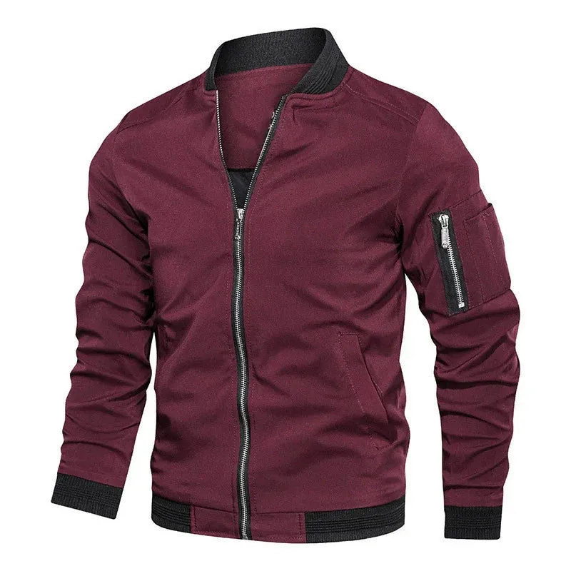 Outdoor Zephyr™ | Men's Classic Zip-Up Jacket | Lightweight, Water-Resistant Fabric & Breathable Design