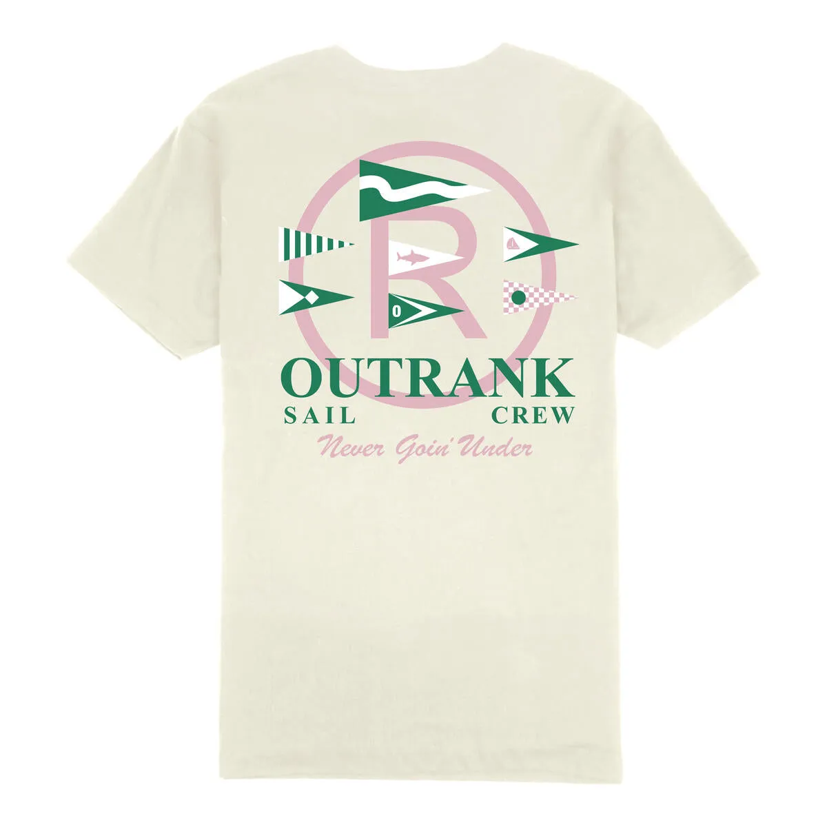 Outrank Sail Crew Vintage White Tee