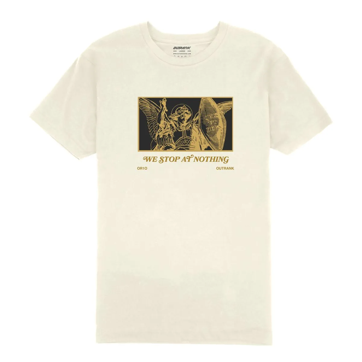 Outrank We Stop At Nothing Vintage White Tee
