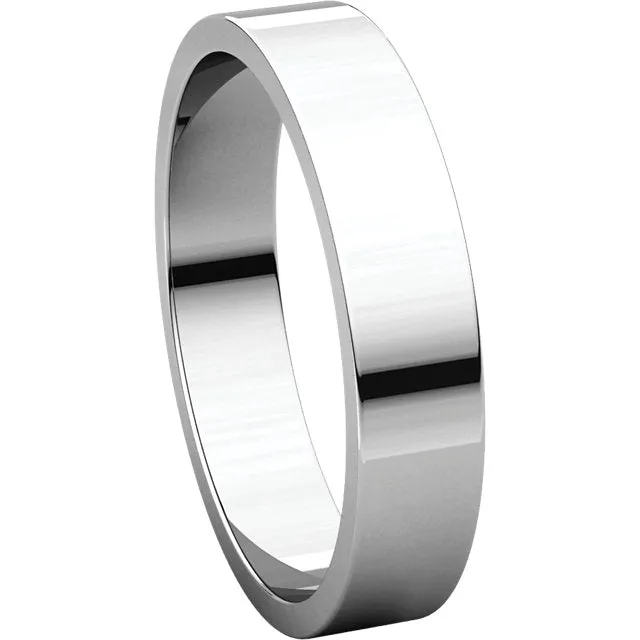 Palladium 4mm Flat Band, Size 12