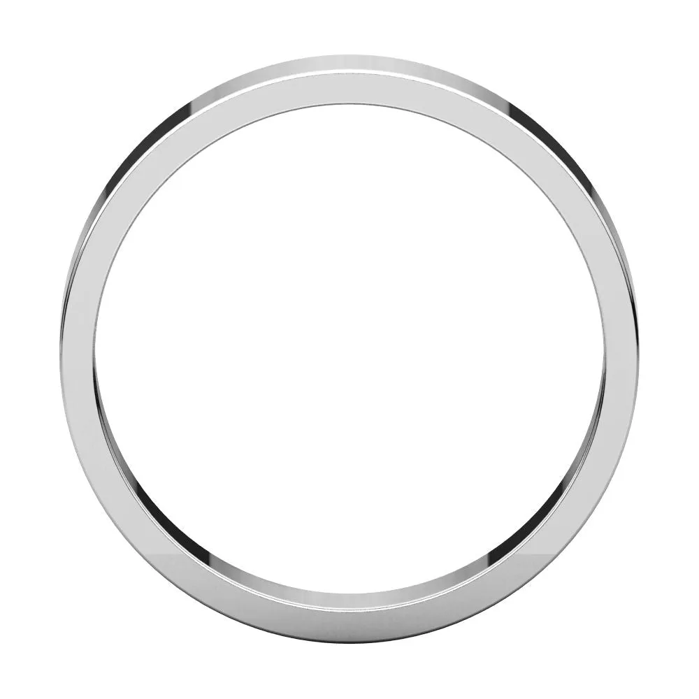 Palladium 4mm Flat Band, Size 12