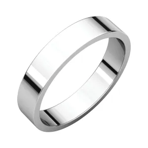 Palladium 4mm Flat Band, Size 12