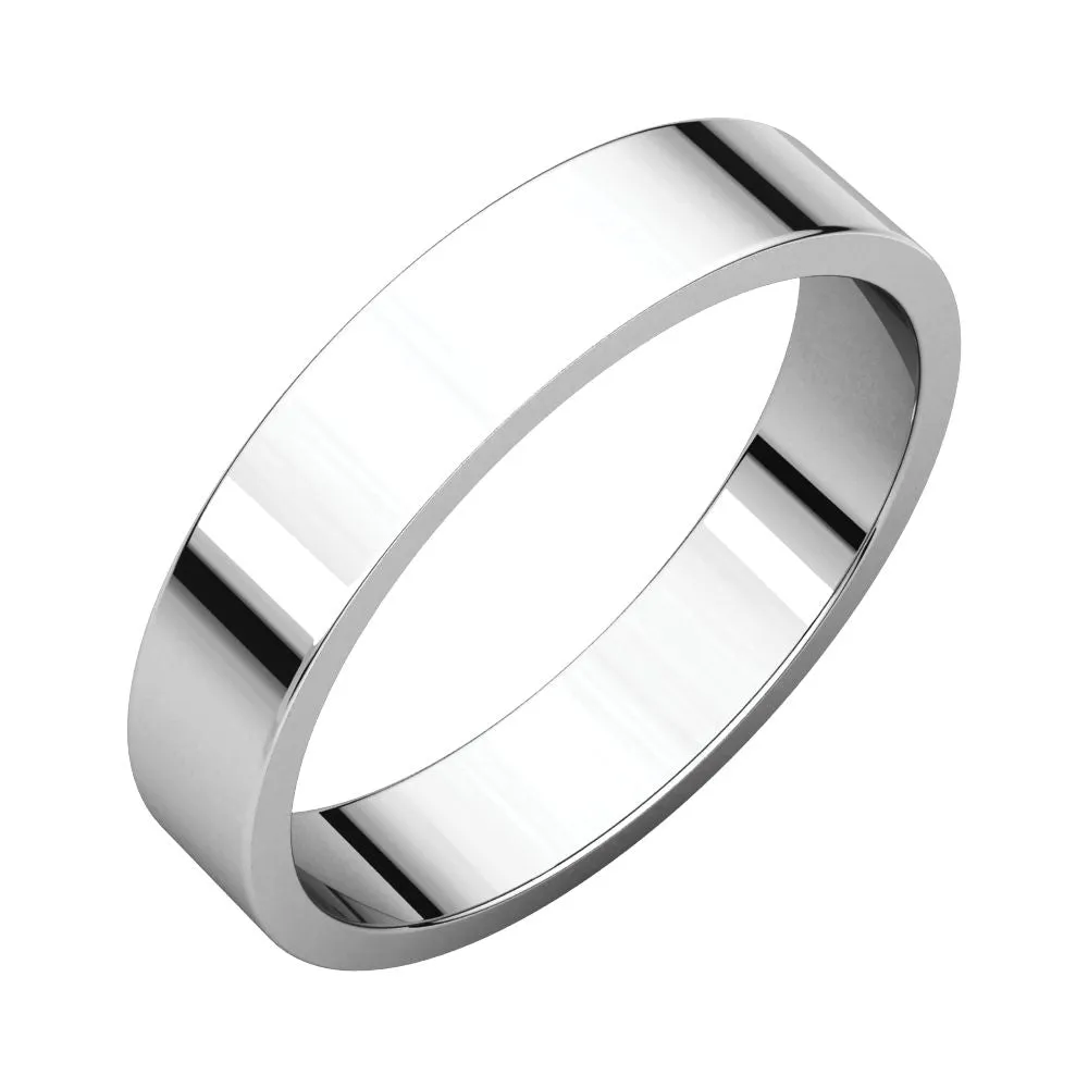 Palladium 4mm Flat Band, Size 12