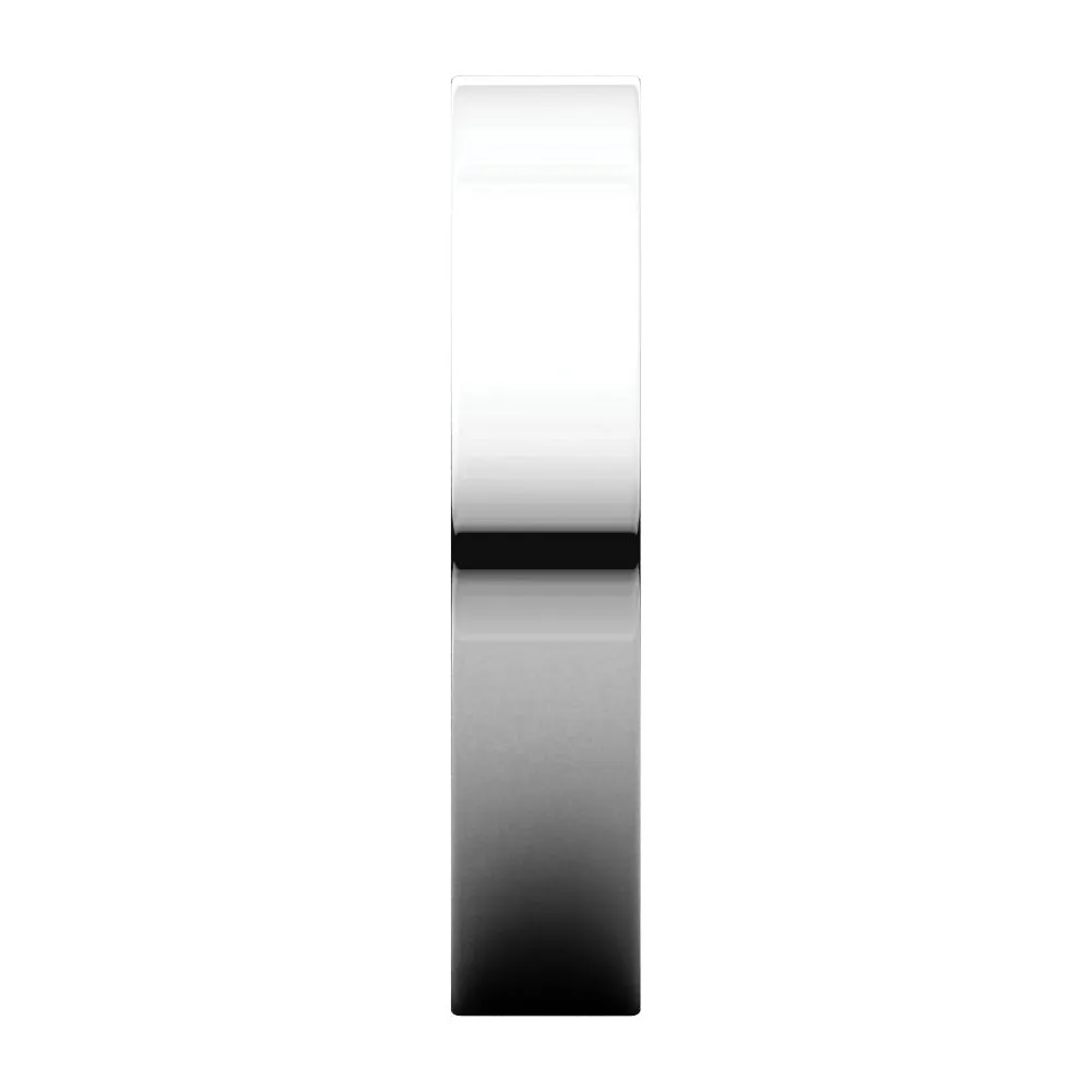 Palladium 4mm Flat Band, Size 12