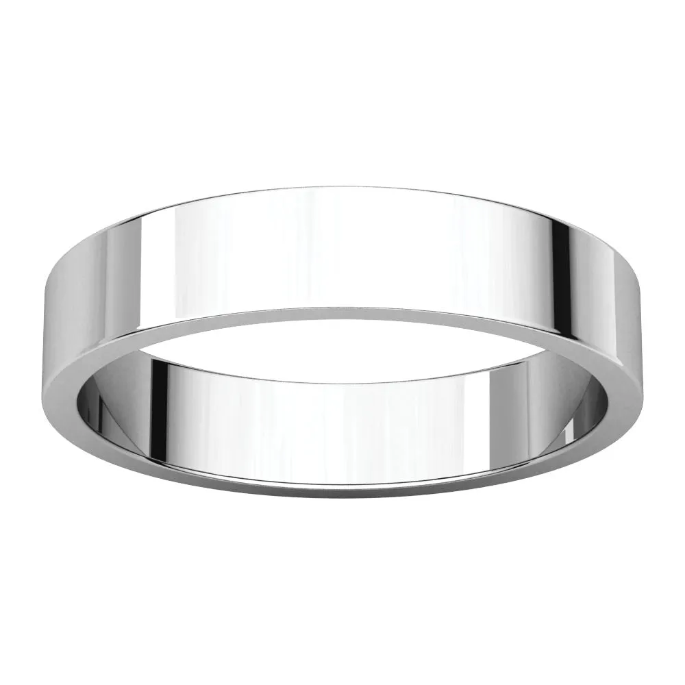 Palladium 4mm Flat Band, Size 13
