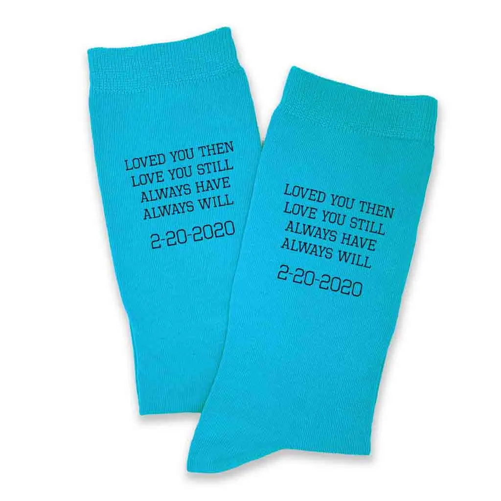 Personalized 2 Year Cotton Anniversary, Printed with Year