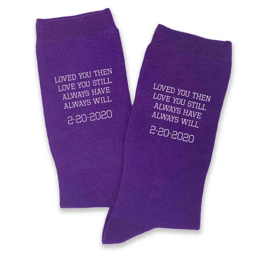Personalized 2 Year Cotton Anniversary, Printed with Year