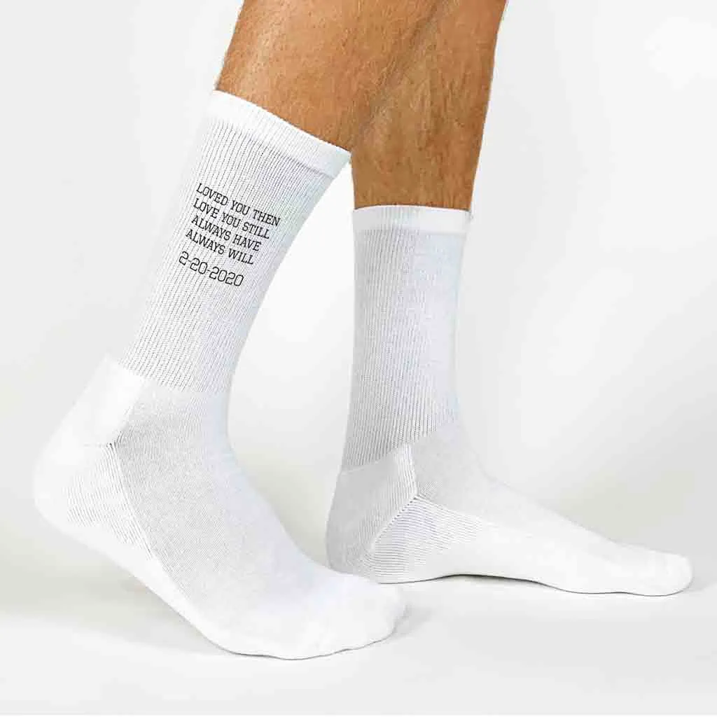 Personalized 2 Year Cotton Anniversary, Printed with Year