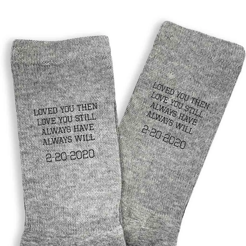 Personalized 2 Year Cotton Anniversary, Printed with Year