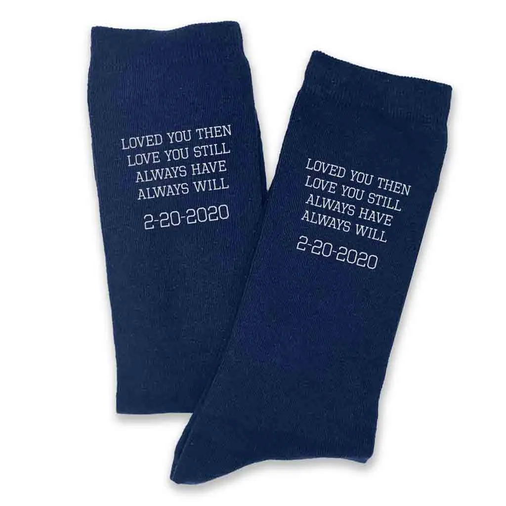 Personalized 2 Year Cotton Anniversary, Printed with Year