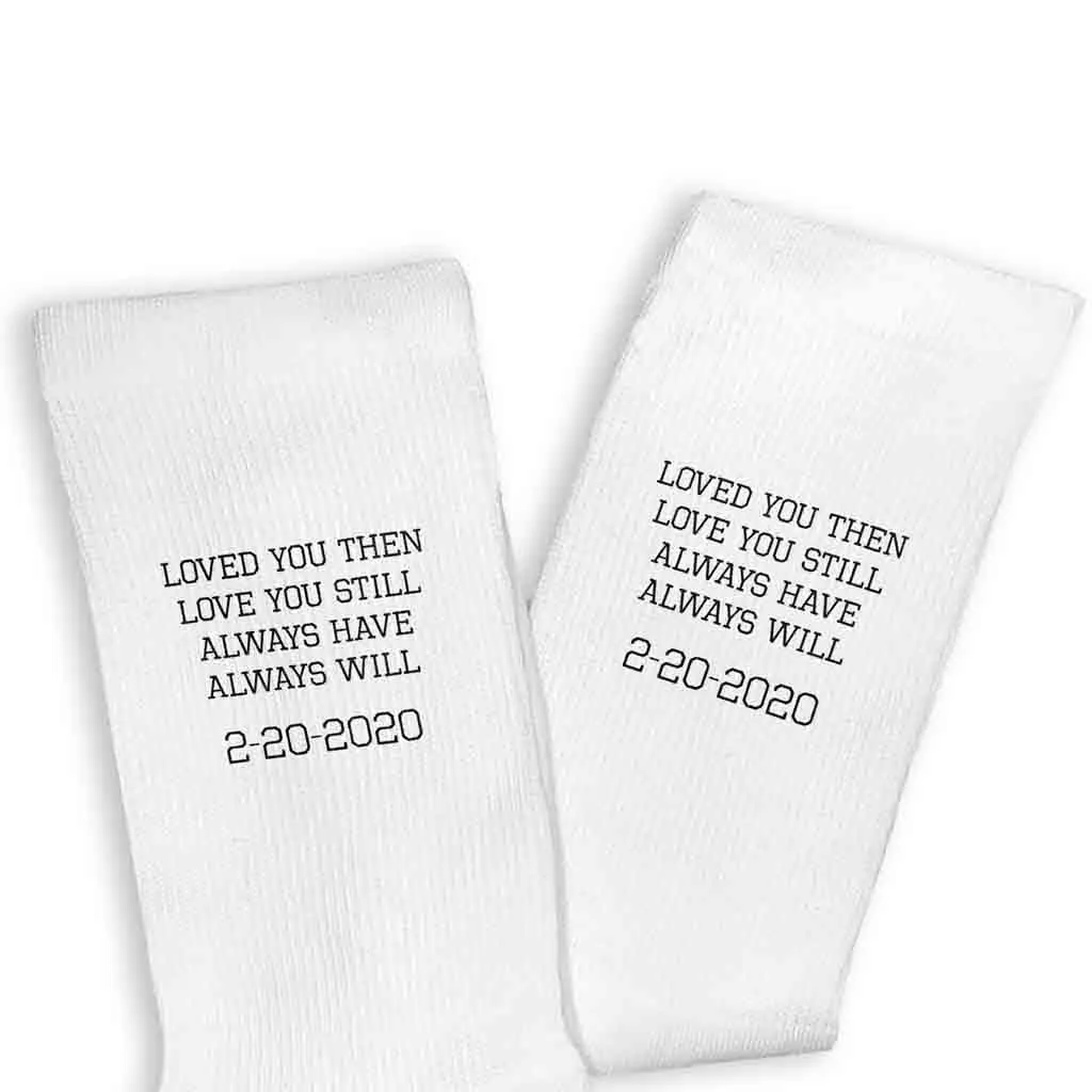 Personalized 2 Year Cotton Anniversary, Printed with Year