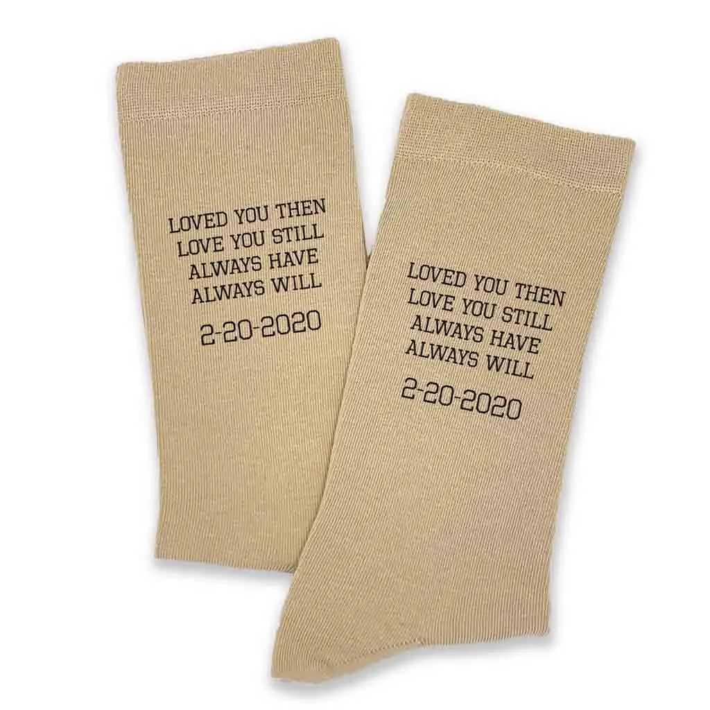 Personalized 2 Year Cotton Anniversary, Printed with Year