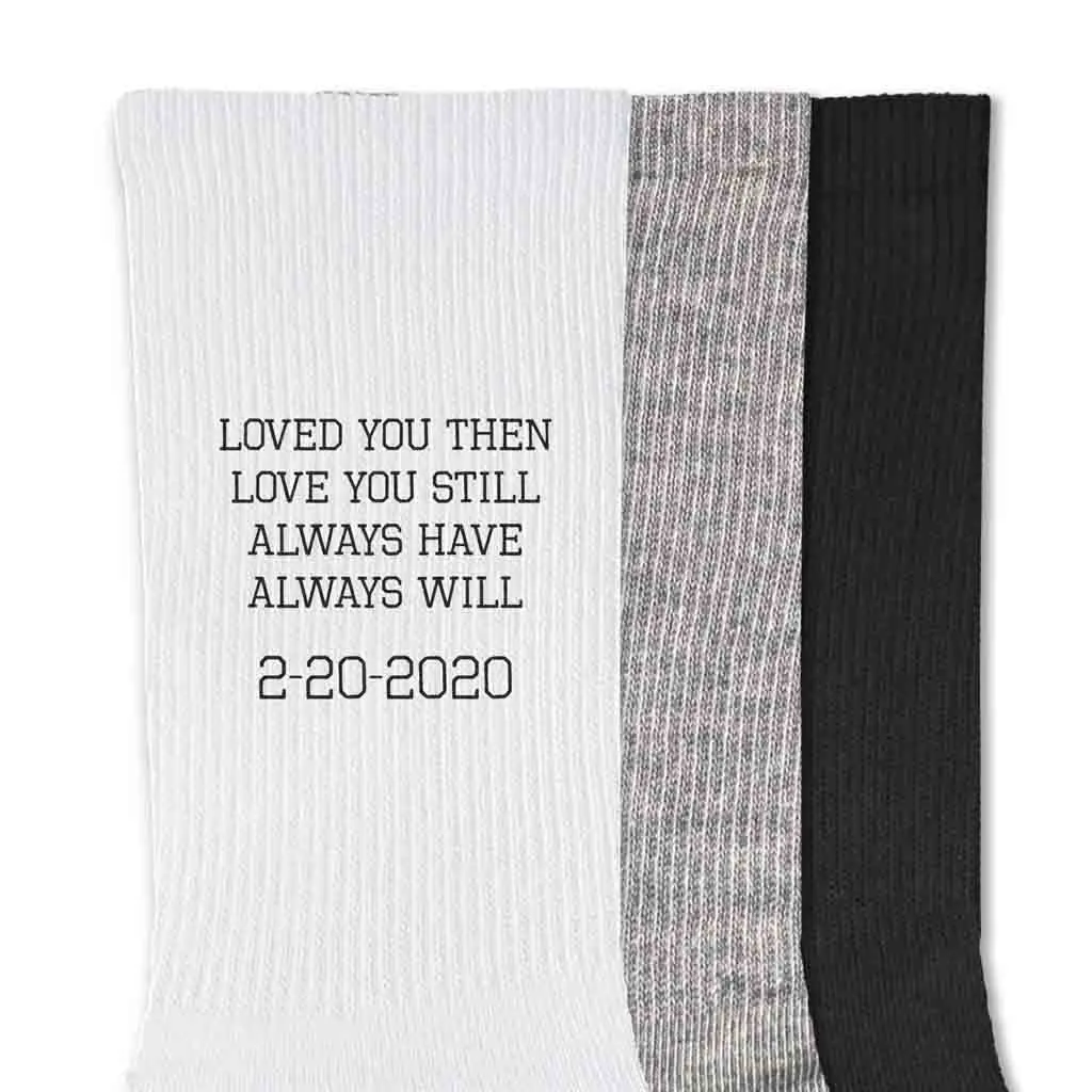 Personalized 2 Year Cotton Anniversary, Printed with Year