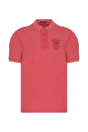 PILOT stone-washed polo