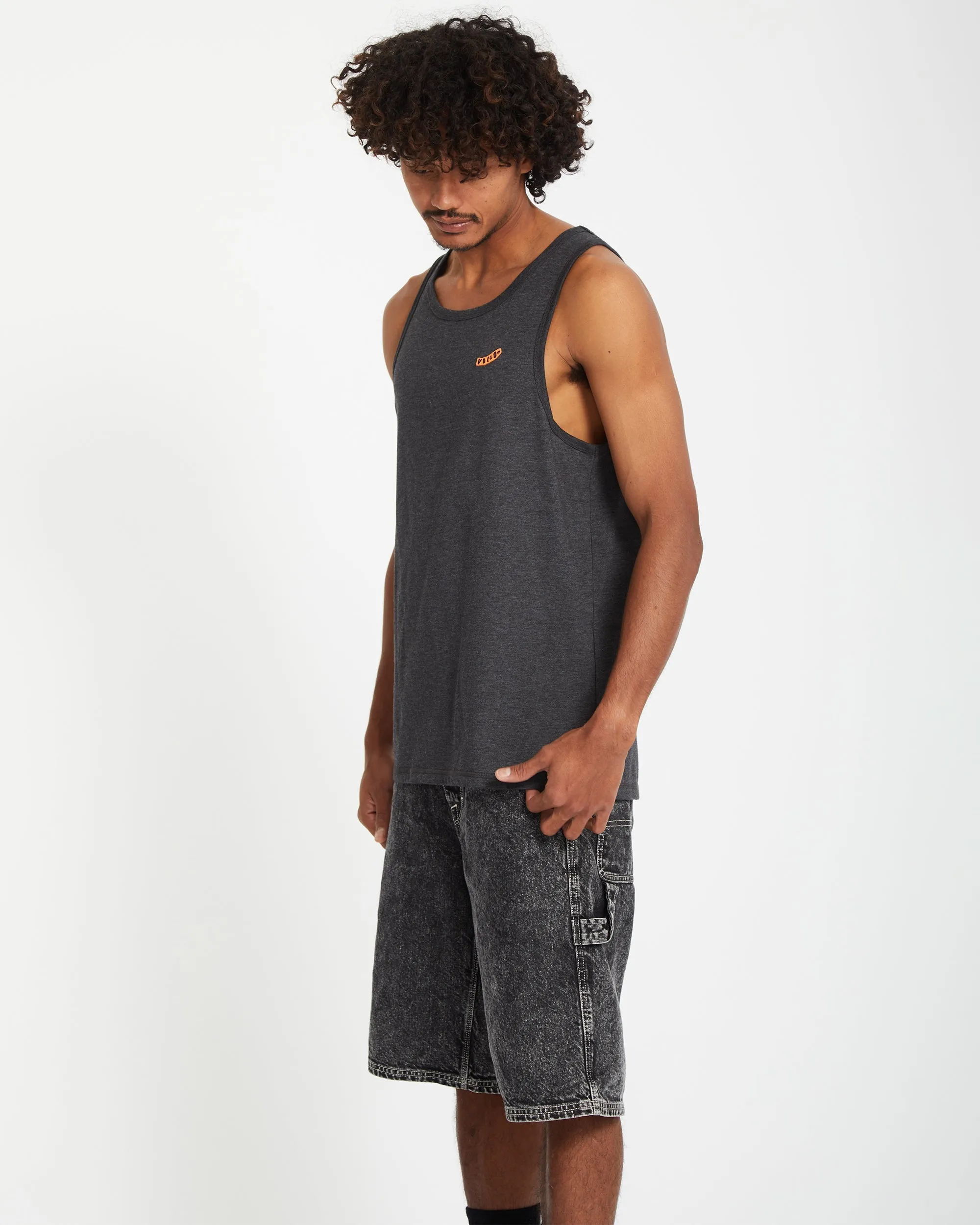 Pistol Stone Tank Top - HEATHER BLACK