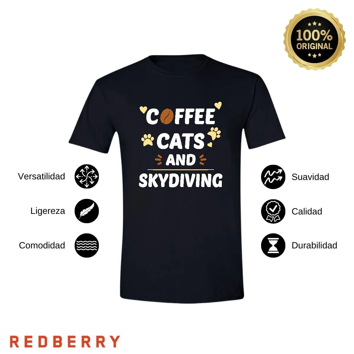 Playera Hombre Paracaidismo Deporte Vintage SK1004