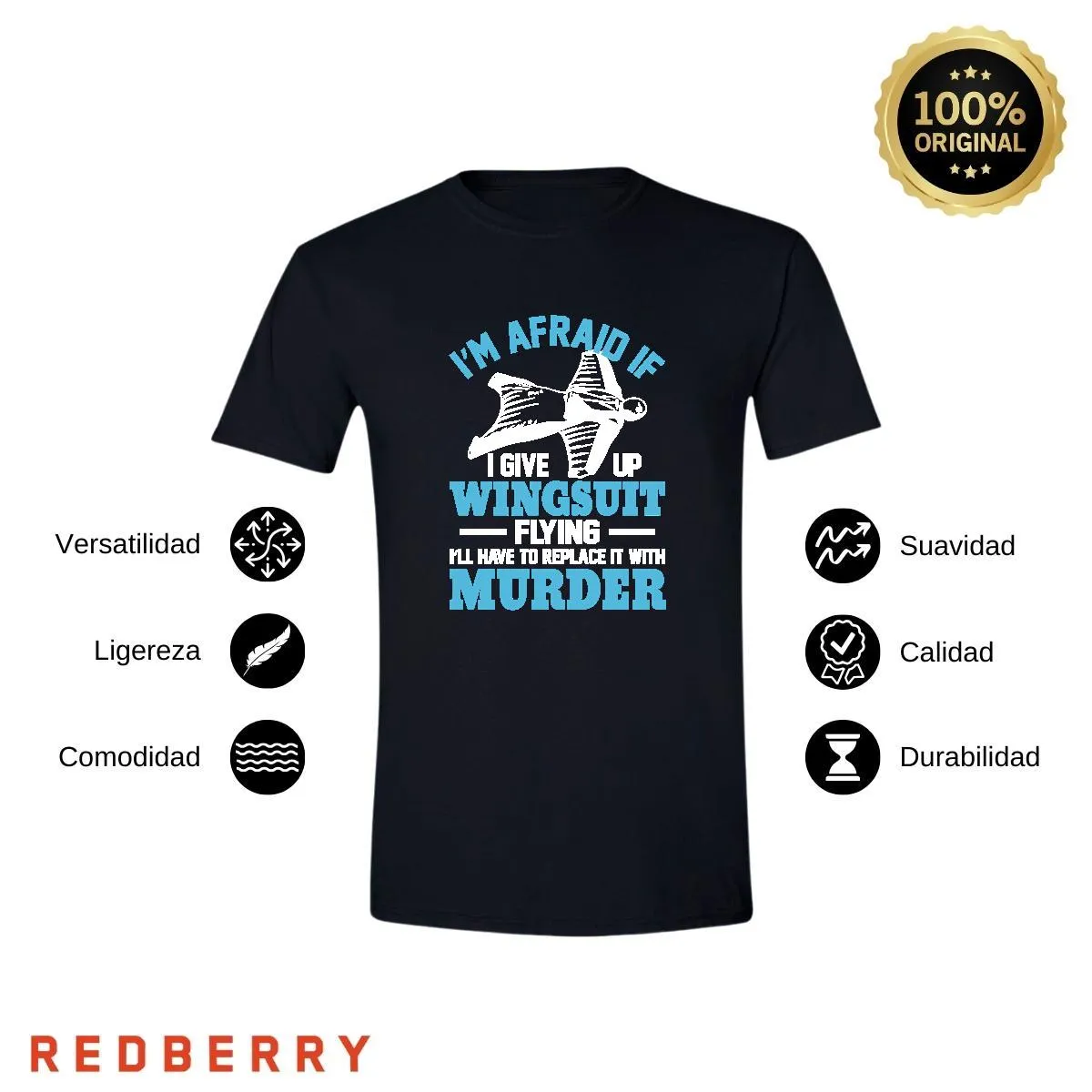 Playera Hombre Paracaidismo Deporte Vintage SK1018